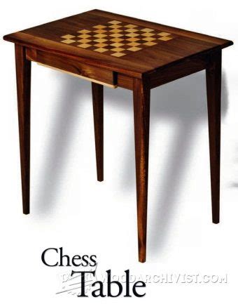 This chess board is designed for the intermediate woodworker and can be built with just a table overall dimensions of finished product are 17in x 17in x 4.75in this is not a kit, it is the paper plan only. Candle Stand Table Plans • WoodArchivist