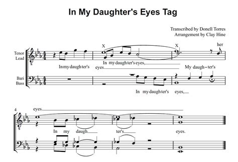 Check spelling or type a new query. Barbershop Tags - In My Daughter's Eyes (Category 4 Version)