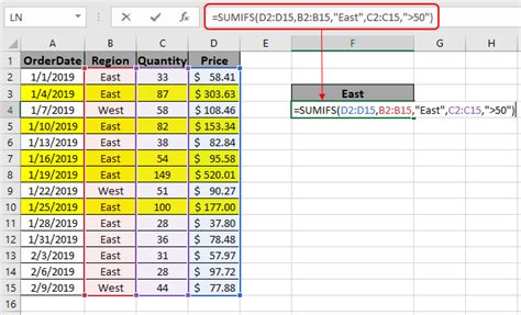 How To Use Multiple Criteria In Sumif Function Excel