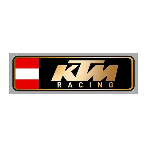 Ktm Racing Left Laminated Decal Cafe Racer