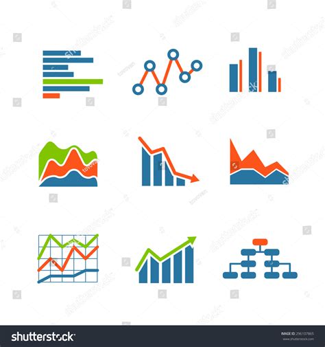 Different Graphic Business Ratings And Charts Royalty Free Stock