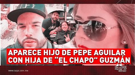 Hijo de Pepe Aguilar posa en fotografía con hija de Joaquín El Chapo