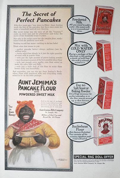 1916 aunt jemima pancake flour ad ~ i se in town honey ~ black americana vintage food ads other