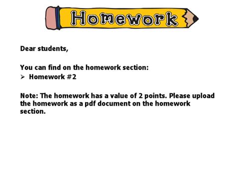 Dear Students You Can Find On The Homework Section Homework 2 The
