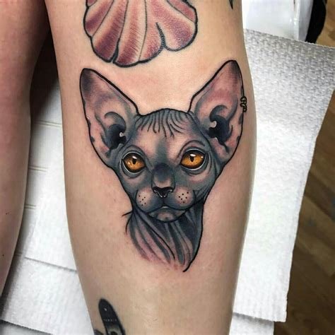 Tattoo Done By Alexander Masom Gato Cat Cattattoo Cat Tattoo