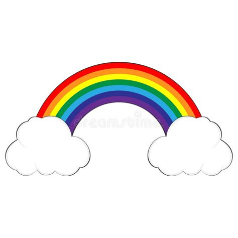 Colorful Rainbow Clouds Stock Vector 488033935 Shutterstock C0c