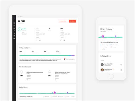 Lumo Flight Details Responsive Screen By Benek Lisefski On Dribbble