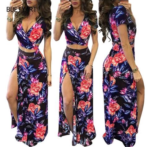 Buetyart Print Strapless Bodycon Maxi Dress Hollow Out Women Sexy Long Summer Beach Dresses