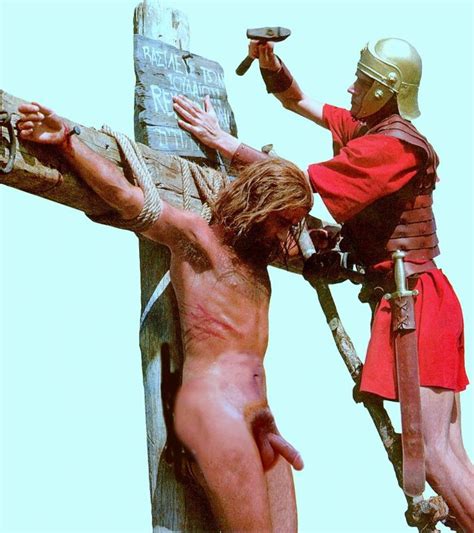 Jesus Nude Crucifixion Cumception
