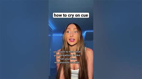 How To Cry On Cue Fast Actingtips Youtube