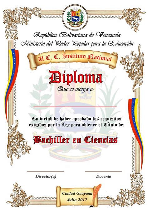 Formatos De Diploma Plantilla Diploma Elegante Tradicional Para Word Docx 24 00 En Mercado