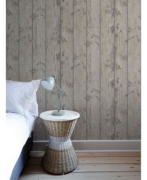 The Crown Luxe Windward Wood Wallpaper Offers A Realistic Textured Wood