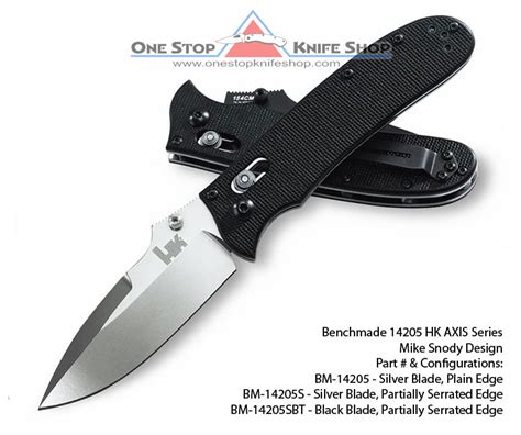 Available in png and svg formats. DISCONTINUED Benchmade HK Heckler & Koch Snody Axis Folder ...