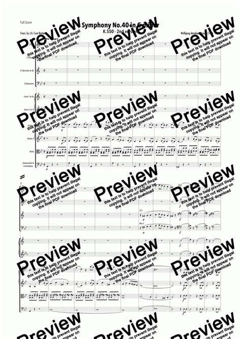 Mozart Symphony No40 In G Minor Download Sheet Music Pdf File