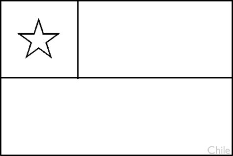 It includes country boundaries, major cities, major mountains in shaded relief, ocean depth in blue color gradient, along copyright information: Chile Flag Coloring Page - Coloring Home