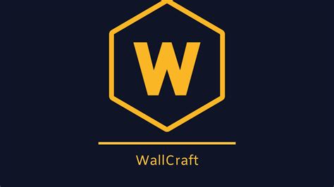 Download Wallpaper 1920x1080 Wallcraft Logo Brand Inscription Full
