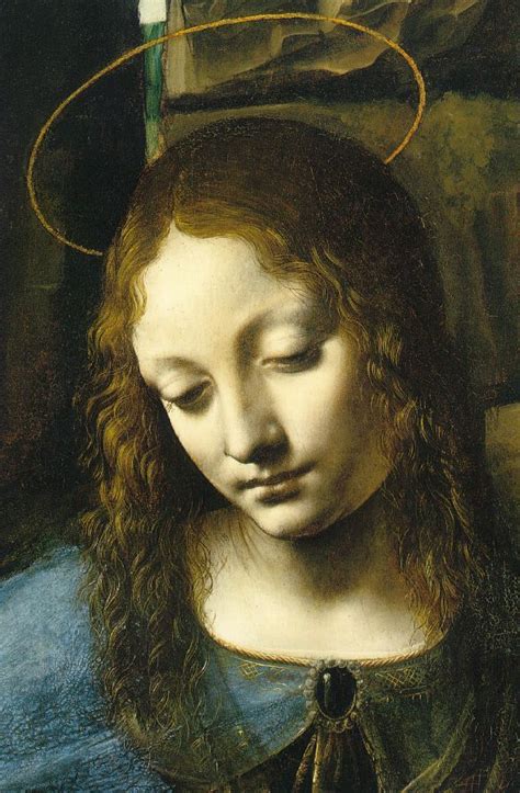 Leonardo Da Vinci Virgin Of The Rocks Detail