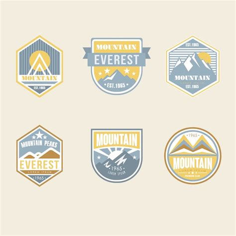 premium vector vintage outdoor camp badges and logo emblems