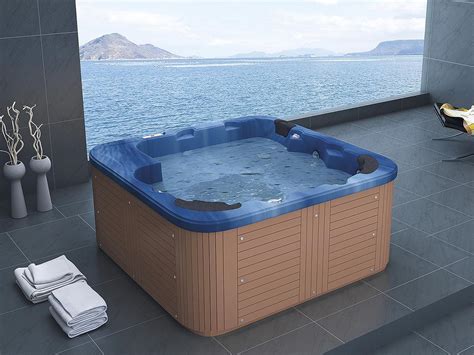 Outdoor Whirlpool Hot Tub Spa Troja Mit 44 Massage Düsen Heizung Ozon Desinfektion Für 6