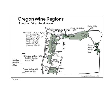 Oregon Us Wine Map Wine Wit And Wisdom Wine Map American