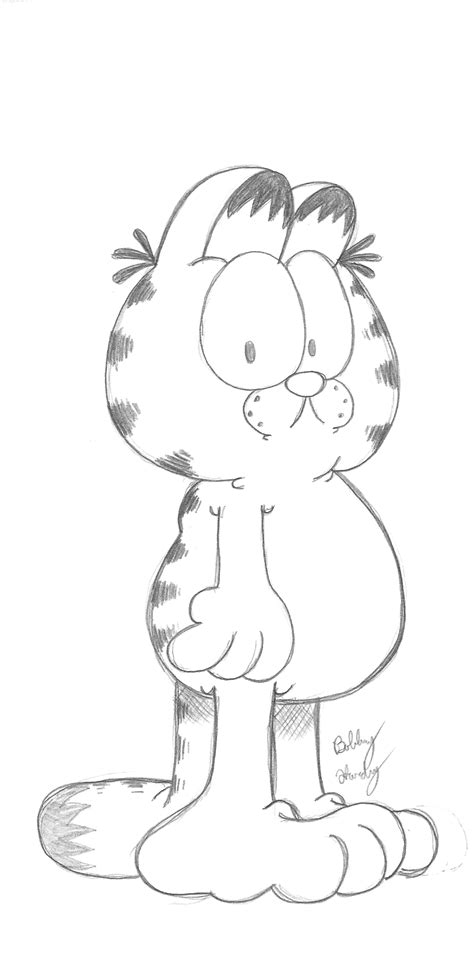 Garfield Sketch By Th3antiguardian On Deviantart Easy Disney Drawings
