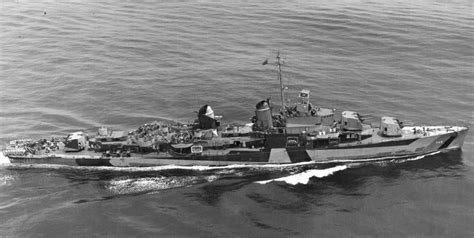 Uss Brush Dd 745 Allen M Sumner Class Destroyer In Camouflage