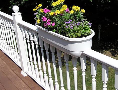 This one is made with two diy window boxes. Lowes Deck Railing Planter Boxes | Home Design Ideas