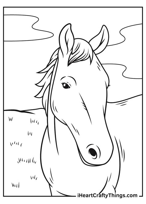Realistic Horse Coloring Pages Horse Coloring Pages Draft Horse