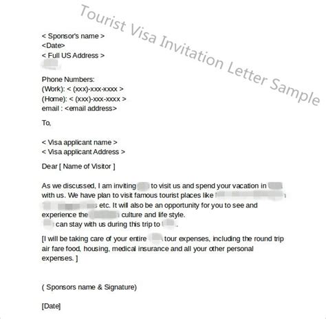 Sample Invitation Letter For A Friend To Visit Australia Sample