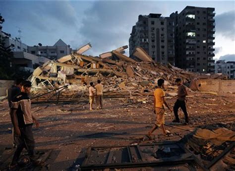 Earlier, the terrorist organization stated: Israeli airstrike collapses Gaza apartment tower ...