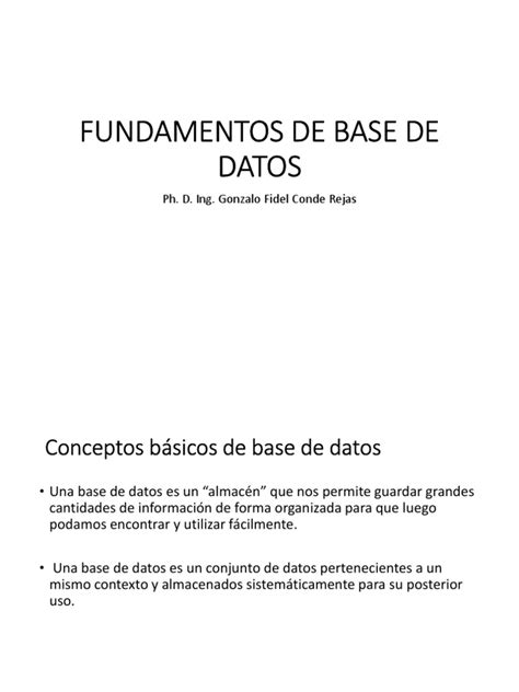 Fundamentos De Base De Datos Pdf Bases De Datos Lenguaje De
