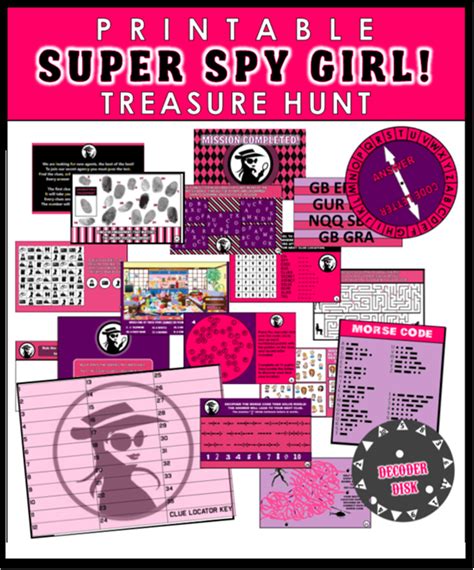 Spy Party Games Secret Agent Birthday Theme