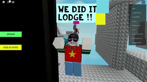 How To Lodge In Roblox Youtube