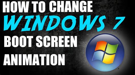 How To Change Windows 7 Boot Animation Youtube
