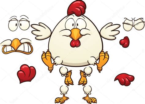 Cartoon Chicken — Stock Vector © Memoangeles 42349785