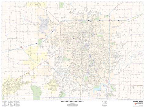 Printable Springfield Mo Map