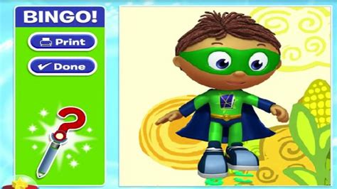 Pbs Kids Reading Power Bingo With Super Why Best Free Baby Games Free