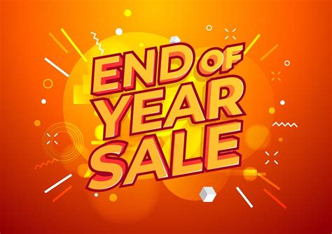 End Of Year Sale Banner Sale Banner Template Design 2331986 Vector