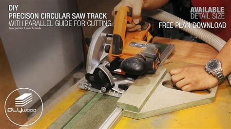 Precision Circular Saw Track With Parallel Guide Youtube