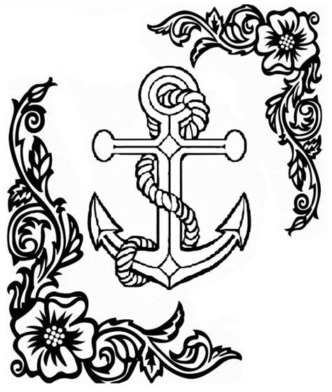 Anchor Coloring Pages Printable Sketch Coloring Page