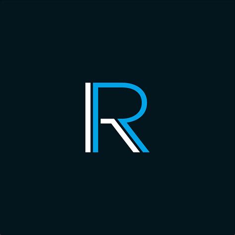 Letter R Logo Vector Rr Logo Rr Logo Letter Logo Design Lettering