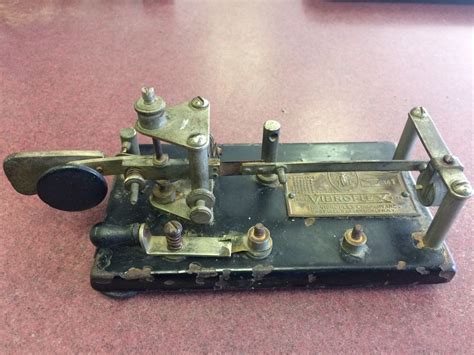 Vintage Vibroplex Telegraph Key No 104147 Ebay Vintage Military