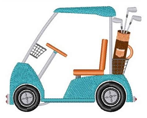 Golf Cart Machine Embroidery Design By Concordcollections