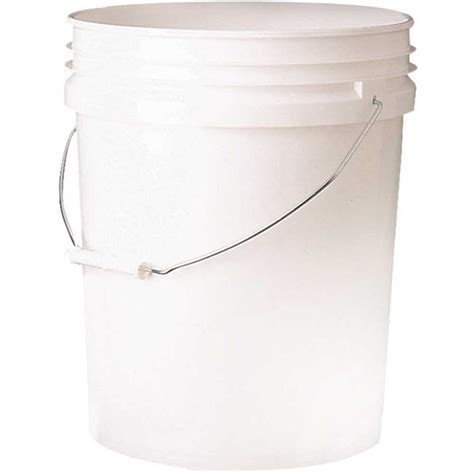 Leaktite 05gl010 5 Gal Plastic Pail Bucket White Pack Of 10