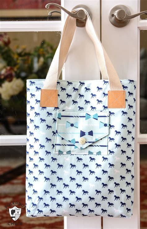 A New Tote Bag Sewing Pattern The Polka Dot Chair
