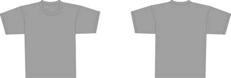 Grey T Shirt Template Clip Art At Vector Clip Art Online