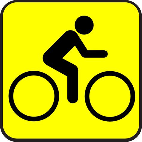 Bike Sign Clip Art At Vector Clip Art Online Royalty Free