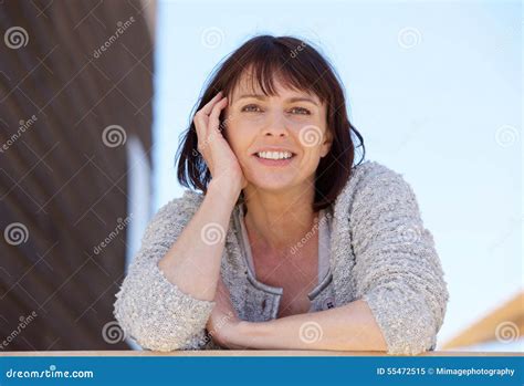 fresh natural older woman smiling outdoor stock image image of healthy fresh 55472515