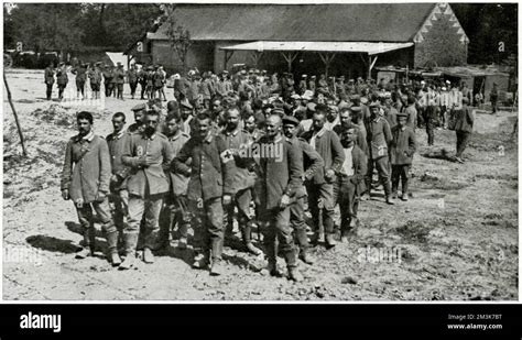 The First Batch Of German Prisoners Taken During The Opening Of The