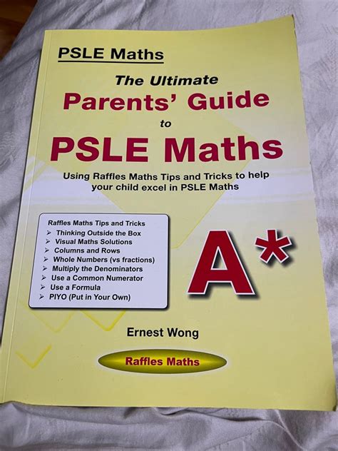 The Ultimate Parents Guide To Psle Maths Hobbies And Toys Books